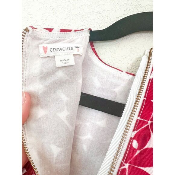 Crewcuts Red Heart Valentine Party Dress, Size 2 - Picture 3 of 3